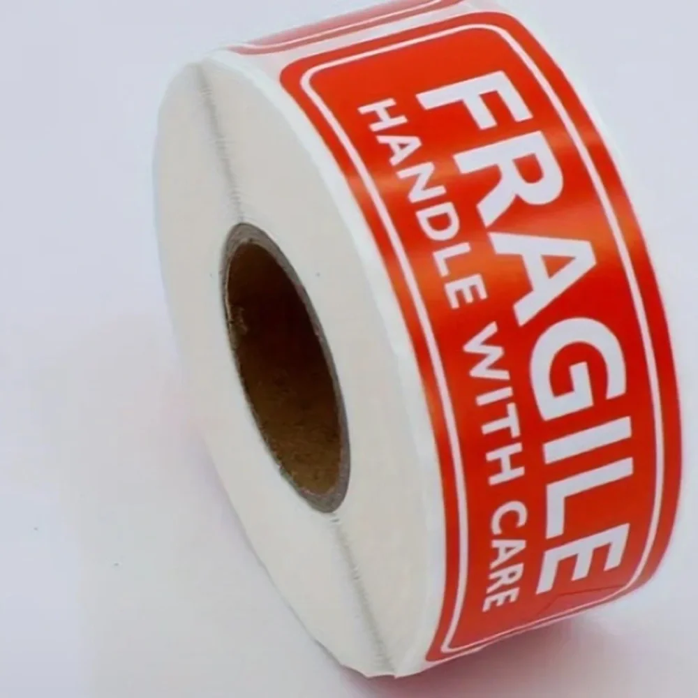 Fragile Handle With Care Stickers Role of 150